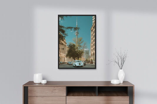 Breakdown Under The CN Tower, Toronto Canada Print